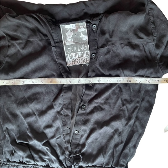 🔥4 for $75🔥 Young Fabulous and Broke One piece Jump Suite Size M Black - Picture 8 of 8